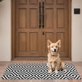 thumbnail image 4 of Black White Square Checkered Pattern Door Rugs,Washable Non Slip Door Mats Indoor,Decorative Door Mats,Entry Mat Indoor for Entrance,Bedroom,Kitchen,Bathroom,16"x47", 4 of 6