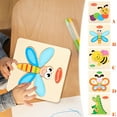 thumbnail image 4 of D Toddler Educational Wooden Puzzle 3D Shape Toy For Preschool Kids Learning, 4 of 4