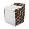 thumbnail image 2 of African Washer Cover, Grunge Triangle Design Colorful Geometric Mosaic Traditional Batik Pattern Retro, Dust and Dirt Free Decorative Print, 29" x 28" x 40", Multicolor, by Ambesonne, 2 of 3
