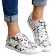 thumbnail image 4 of Low Top Camouflage Canvas Casual Sneakers for Women Soft Flat Rubber Sole Breathable Everyday Summer Footwear, 4 of 4