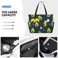 thumbnail image 3 of Xecao Avocado in Space for versatile beach bag for women includes zipper pockets and waterproof material, ideal for vacations and adventures., 3 of 7