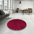 thumbnail image 4 of Ahgly Company Machine Washable Indoor Rectangle Abstract Crimson Red Area Rugs, 5' x 8', 4 of 7