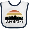 thumbnail image 3 of Inktastic Las Vegas Nevada Skyline Retro Boys or Girls Baby Bib, 3 of 4