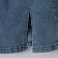 thumbnail image 6 of Youmylove Jean Skorts Skirts For Women Denim Mini Skirt High Waisted Trendy Slit Stretchy Denim Skirt with Shorts Casual Summer Skorts Skirts Womens Denim Shorts, 6 of 7