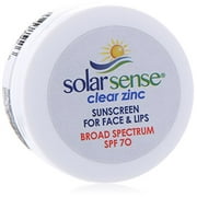 Angle View: Solar Sense Clear Zinc SPF 70 Cream For Face (Carded Jar), 0.5 Ounce Unit