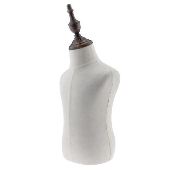 2x Niños Niño Niño Niño Maniquí de Cuerpo para Pantalla de Ventana Bufanda de Ropa, Pantalla de Tienda de Ventana, 2 , Lino DYNWAVEMX MANIQUIN TORSO PANTALLA