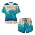 thumbnail image 4 of Lsque Beach Women's Short-Sleeved Pajama Set - 2 Piece Soft and Lightweight Sleepwear Set-Small, 4 of 9