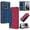Red, variant on Leather For Motorola Moto G Stylus 5G 2025 6.7-inch Case , RFID Blocking,Flip Color blocking Wallet Leather Case With Card Holder Magnetic Closure Shockproof Kickstand Protective Phone Cases Cover