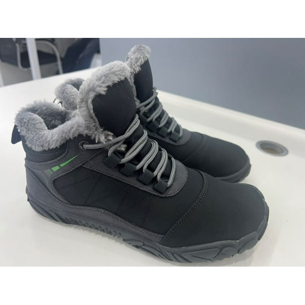 Botas de felpa de invierno Botas de nieve descalzas antideslizantes impermeables para caminar