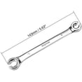 thumbnail image 2 of SLGHLSAHG Flare Nut Wrench, 8mm x 10mm Metric Double Open End, 1Pcs A20654, 2 of 8