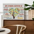 thumbnail image 3 of Inspirational Quote Office Canvas Wall Art in This Office We are a Team Canvas Prints Framed Rustic Paintings Artwork Office Wall Decor 15x12 Inches, 3 of 4