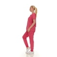 thumbnail image 2 of HEAL+WEAR Soft Stretch Scrub Set 4-Way Stretch V-Neck Top & Cargo Jogger Pants for Women, 2 of 5
