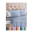 thumbnail image 1 of Juego de sábanas CGK Unlimited King Size Blue Stripes, 1 of 8