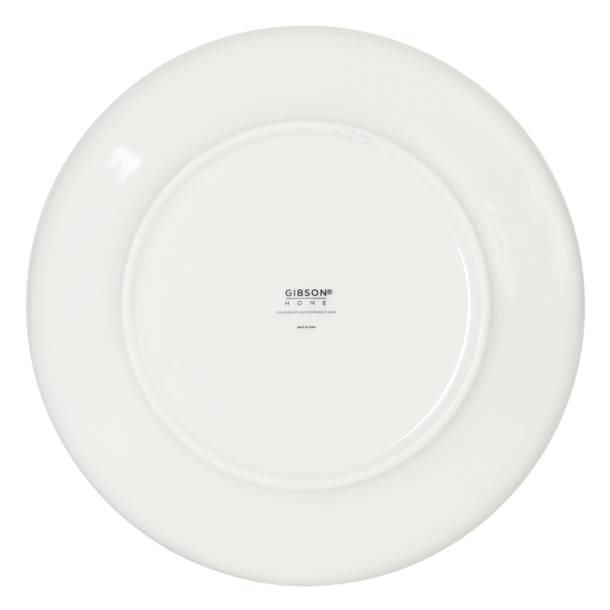 Gibson Home Havenstone 12-Piece Porcelain Dinnerware Set – Dinner Plates, Salad Plates & Bowls, Classic White Everyday Dish Set for Home, Kitchen, Microwave & Dishwasher Safe