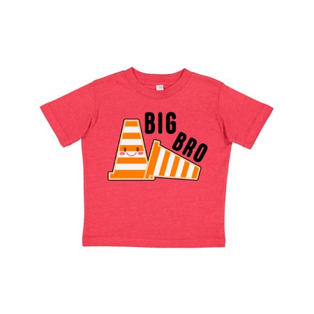 

Inktastic Big Bro with Construction Cones Gift Toddler Boy Girl T-Shirt