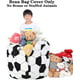 Lukeight Stuffed Animal Storage Bean Bag Chair for Kids, Zipper Storage Bean Bag for Organizing Stuffed Animals, Soccer Bean Bag Chair Cover, (No Beans) X-Large - image 2 of 7