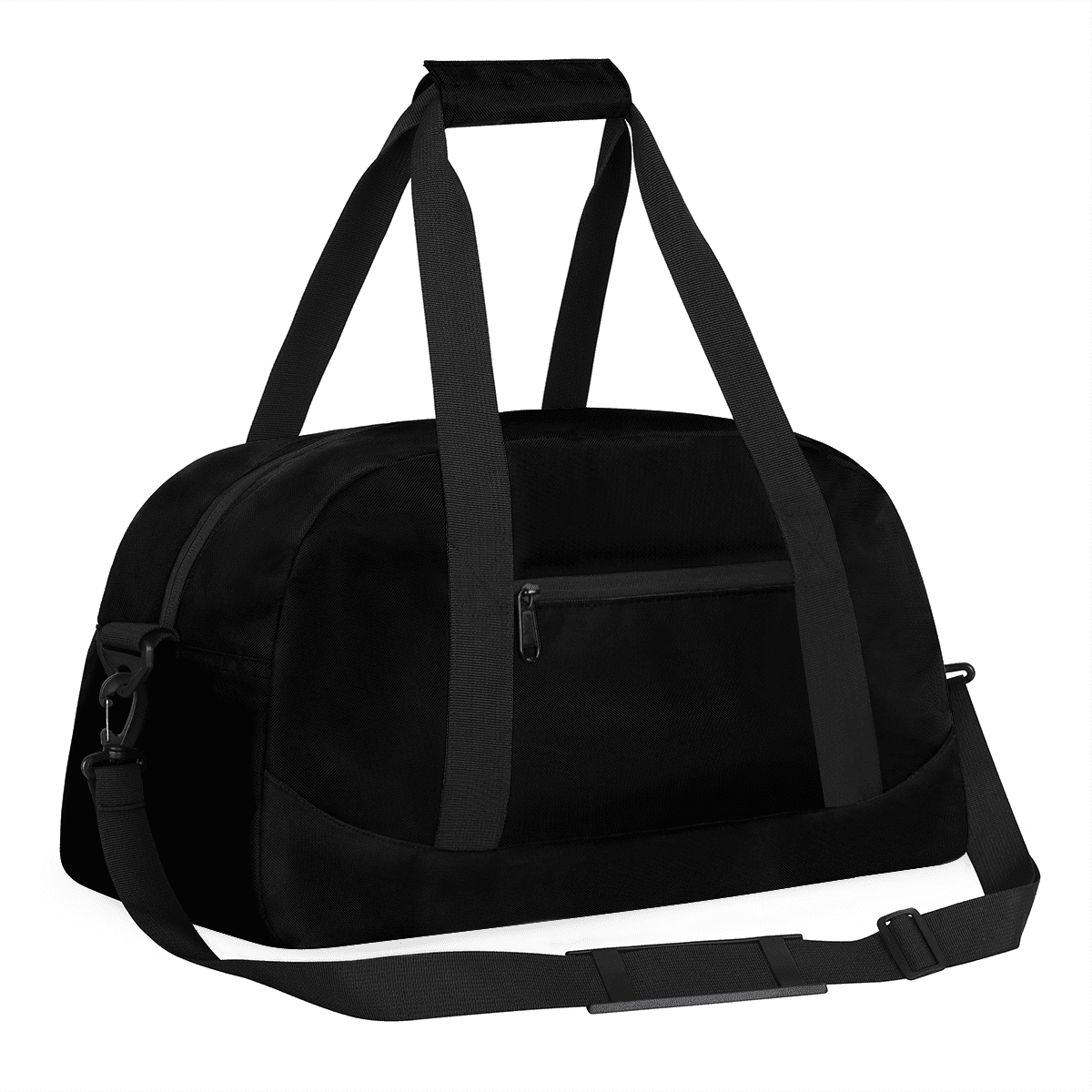 Herdesigns Black Sports Duffle Bag for Women & Men, Gym Bag Dance Bag Overnight Bag Carry On Weekender Travel Bag