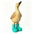thumbnail image 2 of BadyminCSL 20cm Resin Duck Statue Wearing Rain Boots, Waterproof Outdoor Decor for Garden, Lawn & Courtyard Landscaping, 2 of 8