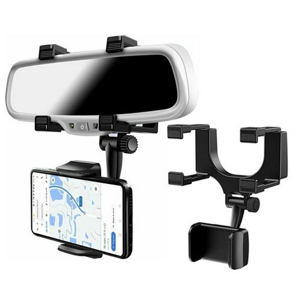 CAMOTUSE Universal 360° Rotation Car Rear View Mirror Mount Stand for GPS Cell Phone