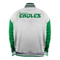 thumbnail image 3 of Women's Mitchell & Ness White Philadelphia Eagles Throwback Plus Size Full-Snap Satin Jacket, 3 of 3