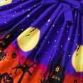 thumbnail image 5 of XEGLSBU Girls Dresses Size 8 Fall Toddler Girls Long Sleeve Halloween Prints Ruffles Tulle Bowknot Dress Princess Dress Clothes Dresses for Girls 8-10 Yellow Blue Size 4-5 Years, 5 of 7