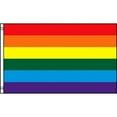 thumbnail image 1 of Gay Pride Rainbow Polyester Flag, 1 of 2