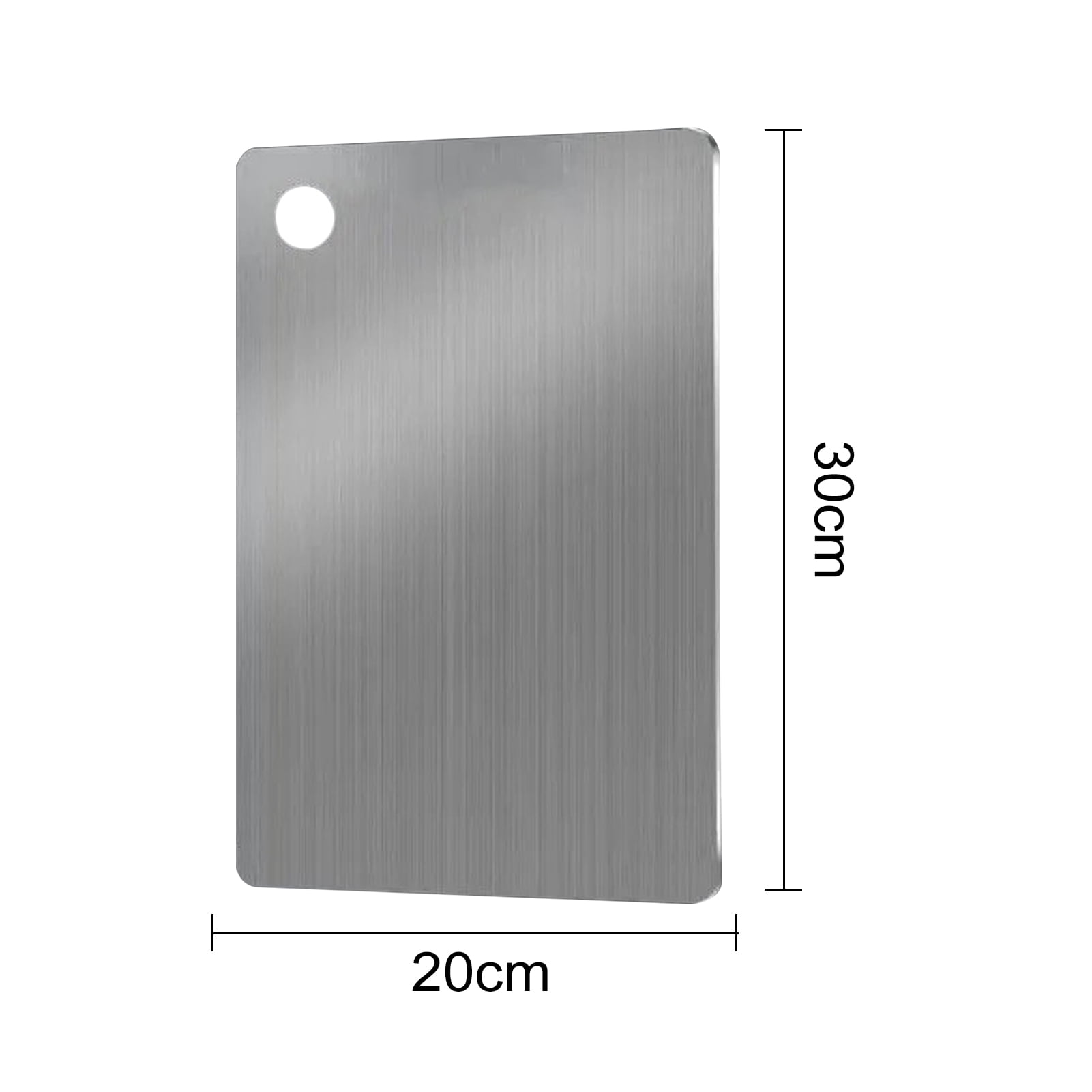 HomeLife Stainless Steel Cutting Board Large Non-Slip Pastry Board for Kitchen Dual-Sided Chopping Board Easy to Clean Multiple Sizes Available Cutting Mats