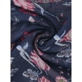 thumbnail image 3 of Unique Bargains Balinese Yarn Large Polyester Scarves Beach Shawls Vintage Wraps For Women Navy Blue, 3 of 7