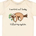 thumbnail image 4 of Inktastic I Worked out Today. I Lifted My Eyelids Cute Sloth on a Branch Boys or Girls Baby Bodysuit, 4 of 5