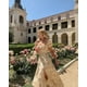 thumbnail image 3 of Vestido largo para mujer, vestido bohemio, vestido de primavera y verano, vestido cruzado floral, vestido informal vintage con escote cuadrado, 3 of 7