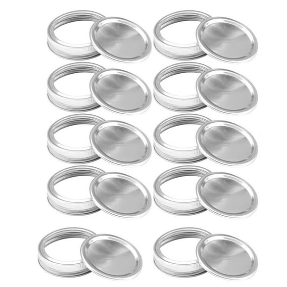 10pcs Split-Type Lids Sealing Storage Mason Jar Lid Household Bottle Cover