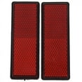 thumbnail image 3 of 6X Rectangle Red Reflectors Universal for Motorcycles ATV Bikes Dirt Bikes, 3 of 8