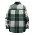 thumbnail image 4 of eileial Men's Quilted Fleece Hooded Shirt Jacket,Green XL, 4 of 4