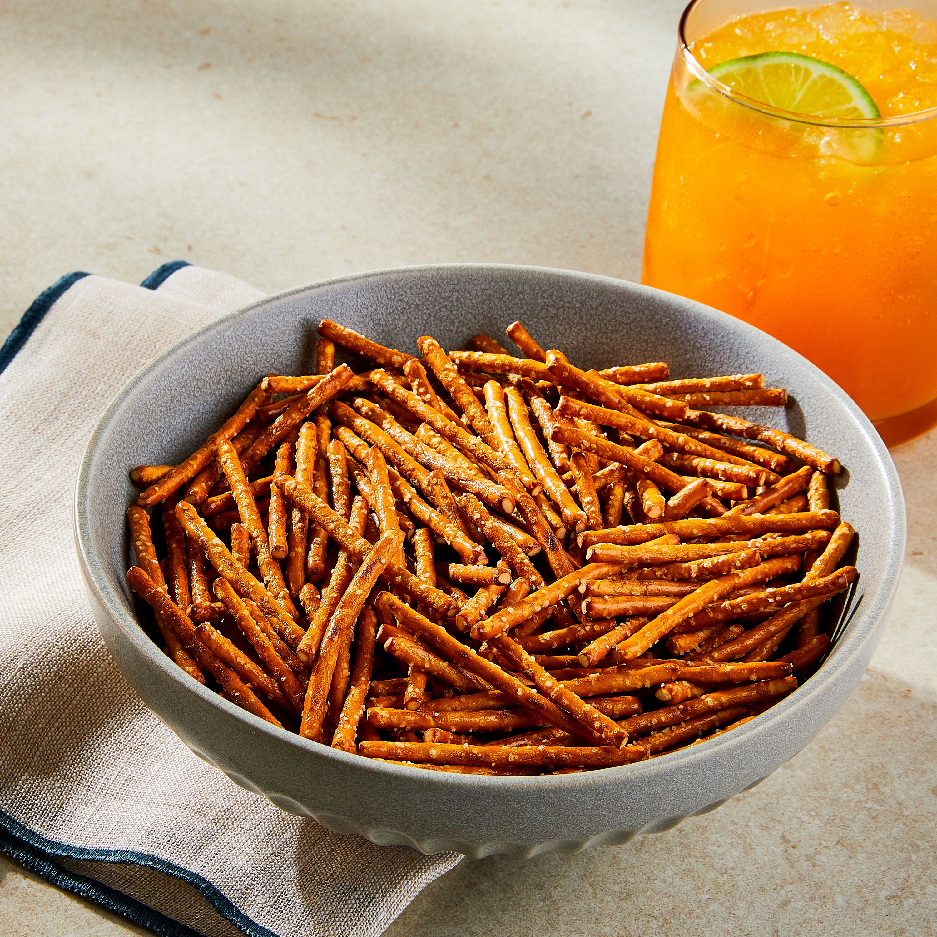 G V Ultra Thin Pretzel Sticks, 16 oz Bag