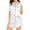 White, variant on Silk Satin Pajama Sets for Women Ruffle Short Sleeve Button Down Pajama Set Womens Ruffle Shorts Pajama Set 2-Piece Women's Silk Sleepwear Set, S-XXL
