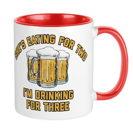 

CafePress - I m Drinking For Three - Ceramic Coffee Tea Novelty Mug Cup 11 oz