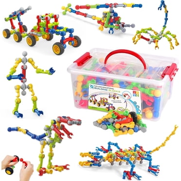 Learning Resources Gears! Mega Builds STEM Kit - 235 Piece Building Set For Kids Ages 4+ | Creative Construction Toy