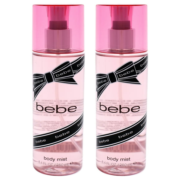 Bebe Silver par Bebe pour Femmes - Bruine pour le Corps 8,4 oz - Lot de 2