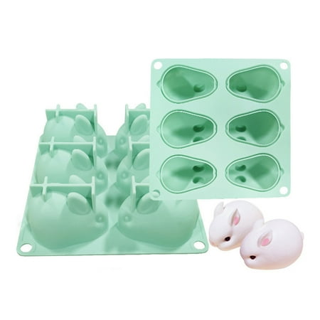 

Rabbit Shape Mousse Cake Decoration Moulds with Flexible Silicone Material Stencil for Home Kitchen Bakery Supplies