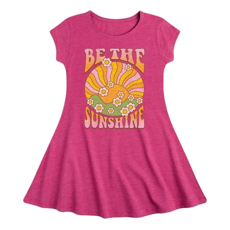 

Instant Message - Be The Sunshine - Toddler & Youth Girls Fit & Flare Dress