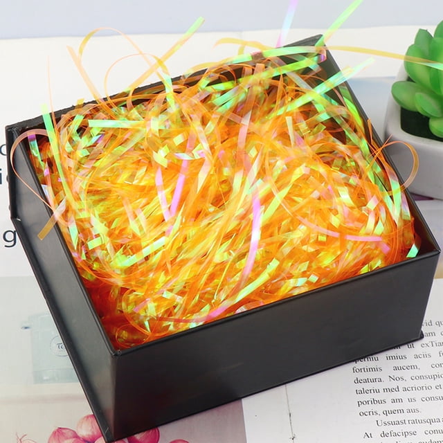 weibbin Silk Raffia Gift Box Filler 3mm Sparkling Shred for Wedding Birthday Packaging Decoration