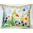 thumbnail image 1 of Betsy Drake ZP167 Oiseau & Jonquilles Intérieur & Coussin de l'Extérieur- 20 x 24 Po., 1 of 1