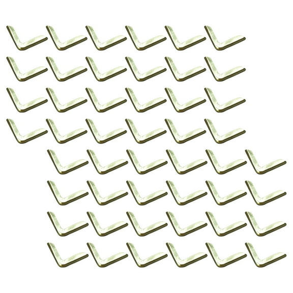 100 Pcs Notebook Corner Protector Folders Edges Cover Photo Album Protectors Metal Corners for