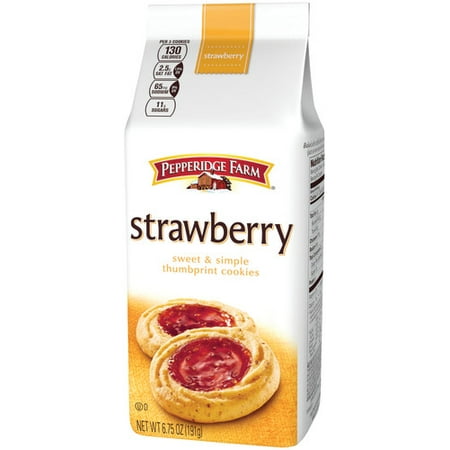 - (3 Pack) Pepperidge Farm Strawberry Thumbprint Cookies, 6.75 oz. Bag