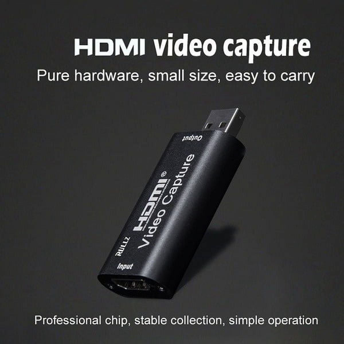 VBESTLIFE 4K HDMI Capture Karte Mit USB 3.0 & Ethernet – Für Gaming, Streaming & OBS, Inkl. Loop-Out, Keine Latenz