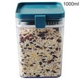 thumbnail image 1 of Clear Plastic Sealed Food Tank Moisture-proof Fresh-keeping Storage Box Snack Cereal Jar Container  Yellow  M, 1 of 10