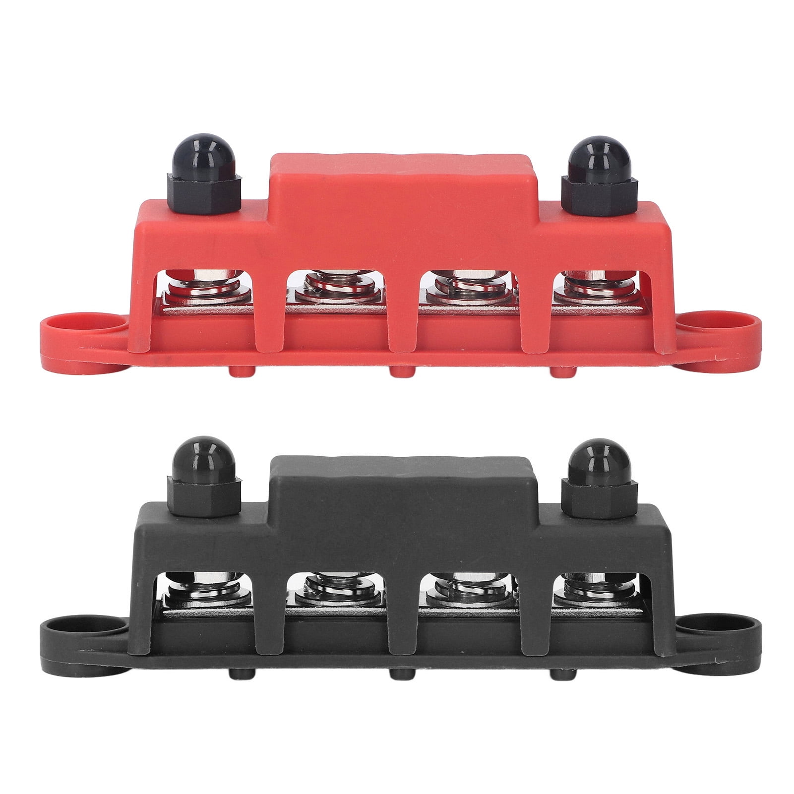 Bloque De Distribución Para Coche - 12-48 V, 100 A, Conector M8, Cubierta Protectora | Para Instalaciones Eléctricas En Vehículos, Caravanas, Barcos