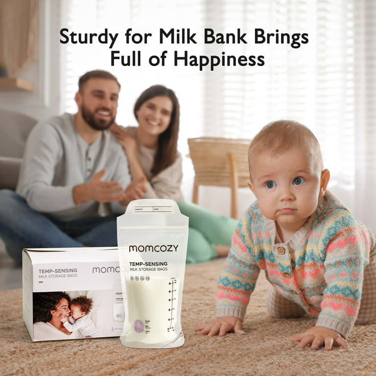 Momcozy® Breastmilk Storing Bags, Temp-Sensing Discoloration Milk Storing  Bags