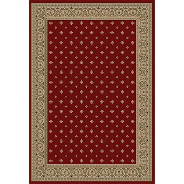 Infinity Home 548904 Barclay Hudson Terrace 3 ft. 11 in. x 5 ft. 3 in. Rectangular Area Rug in Red