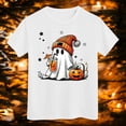 thumbnail image 2 of Toddler Baby Girl Halloween Shirt Kid Cute Bow Ghost T-Shirt Kids Short Sleeve Spooky Season Gift Tee Tops 2-3 Years White, 2 of 7